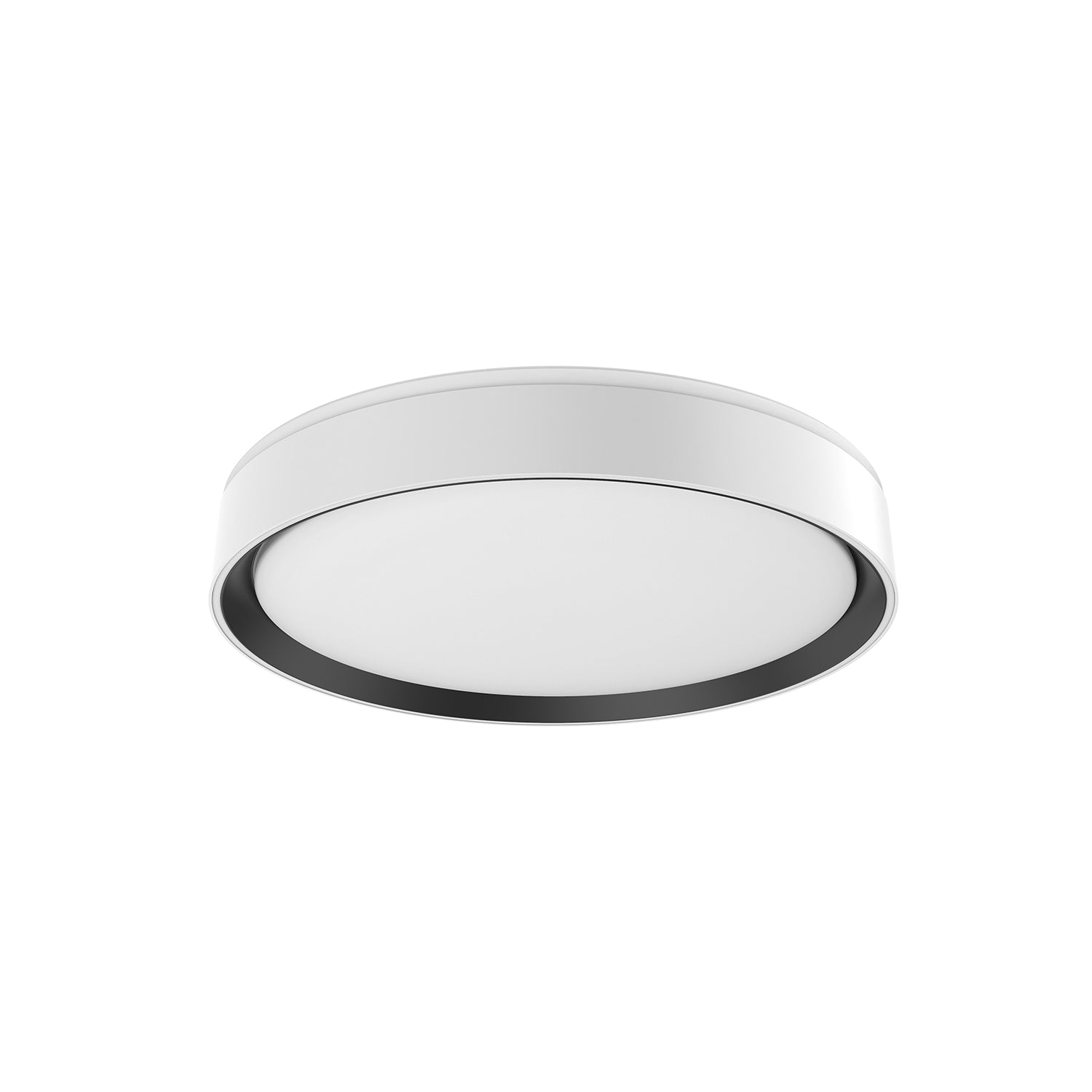 Essex LED Flush Mount in White/Black Finish | Kuzco Lighting