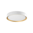 Load image into Gallery viewer, Essex LED Flush Mount in White/Gold Finish | Kuzco Lighting
