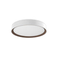 Load image into Gallery viewer, Essex LED Flush Mount in White/Walnut Finish | Kuzco Lighting
