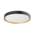 Load image into Gallery viewer, Essex LED Flush Mount in Black/Gold Finish | Kuzco Lighting
