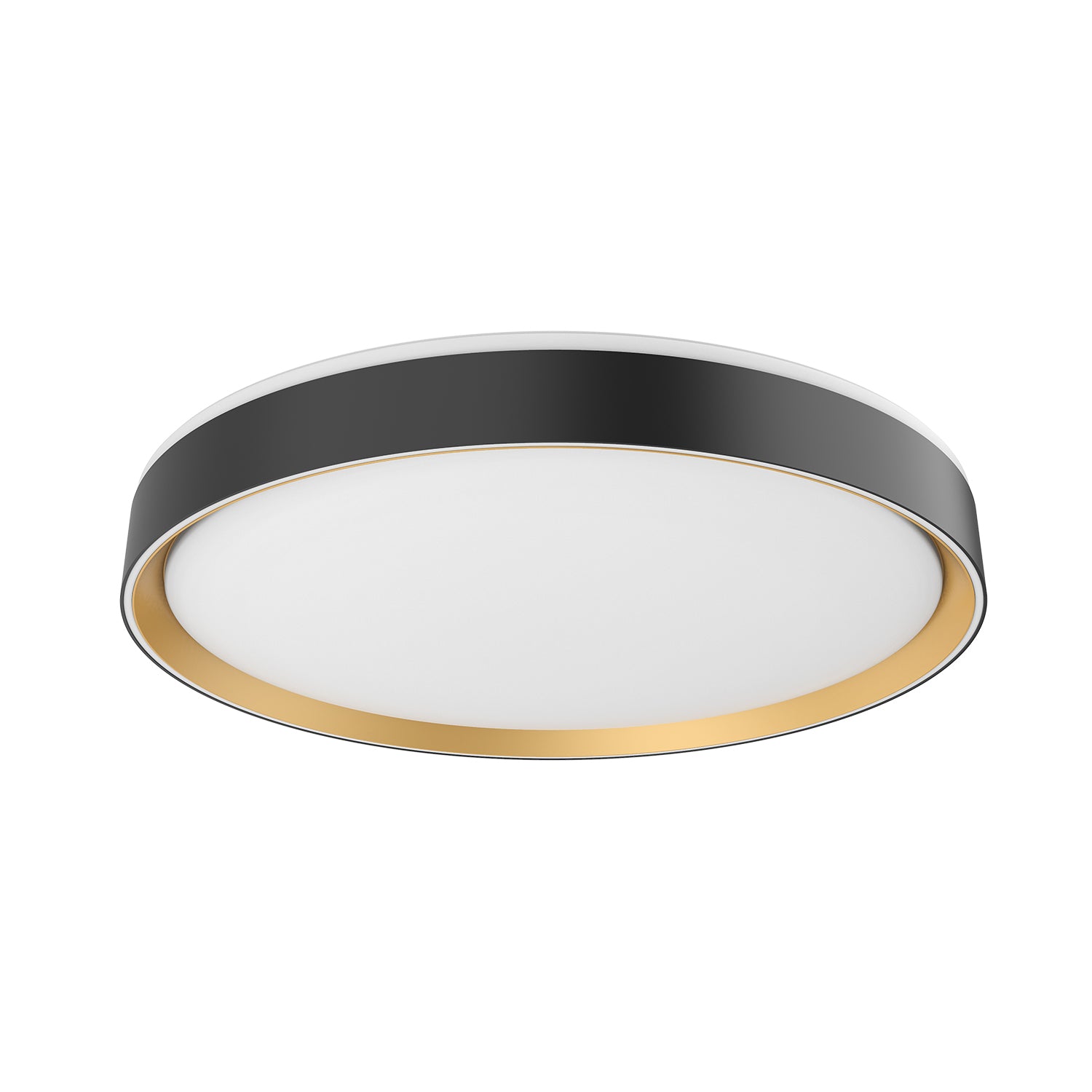Essex LED Flush Mount in Black/Gold Finish | Kuzco Lighting
