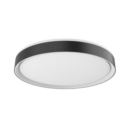Essex LED Flush Mount in Black/White Finish | Kuzco Lighting