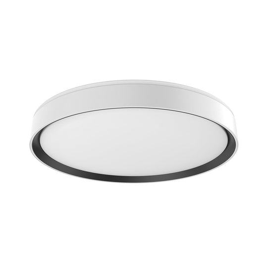 Essex LED Flush Mount in White/Black Finish | Kuzco Lighting