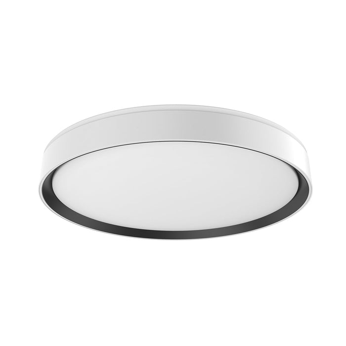 Essex LED Flush Mount in White/Black Finish | Kuzco Lighting