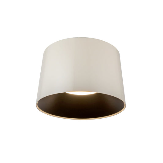 Etta LED Flush Mount in Pearl White Finish | Kuzco Lighting