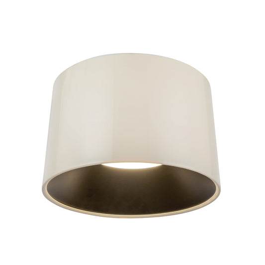 Etta LED Flush Mount in Pearl White Finish | Kuzco Lighting