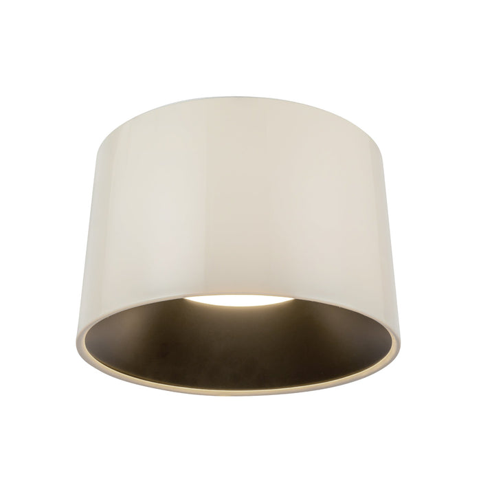 Etta LED Flush Mount in Pearl White Finish | Kuzco Lighting