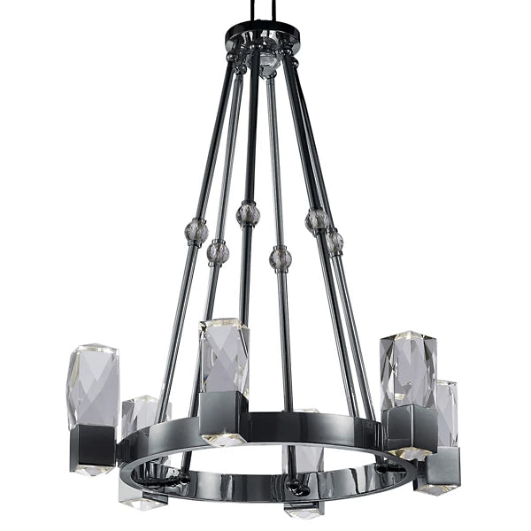 Empire LED Chandelier Polished Nickel