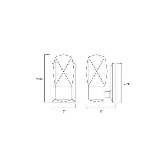 Empire LED Wall Sconce Diagram