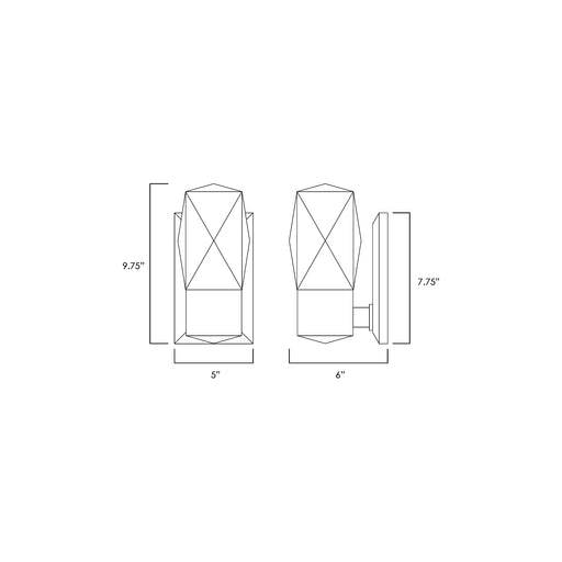 Empire LED Wall Sconce Diagram
