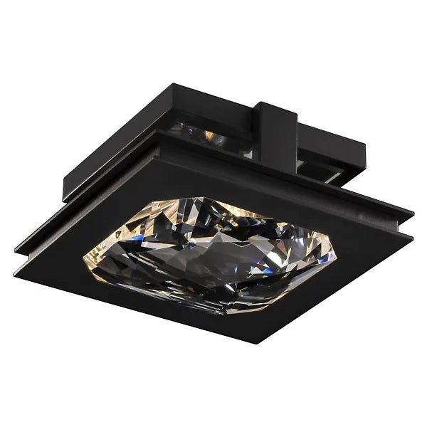 Enchante LED Semi-Flushmount black finish