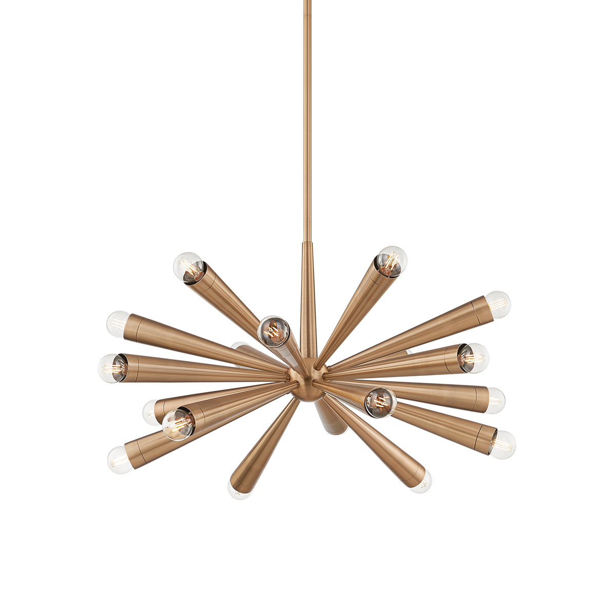 KEANU Chandelier by Troy Lighting - Patina Brass Finish