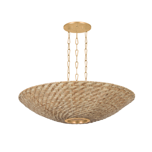 Ollie Chandelier by Troy Lighting in Vintage Gold Leaf Finish