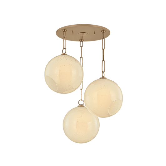 Bramble Chandelier by Troy Lighting in Patina Brass Finish