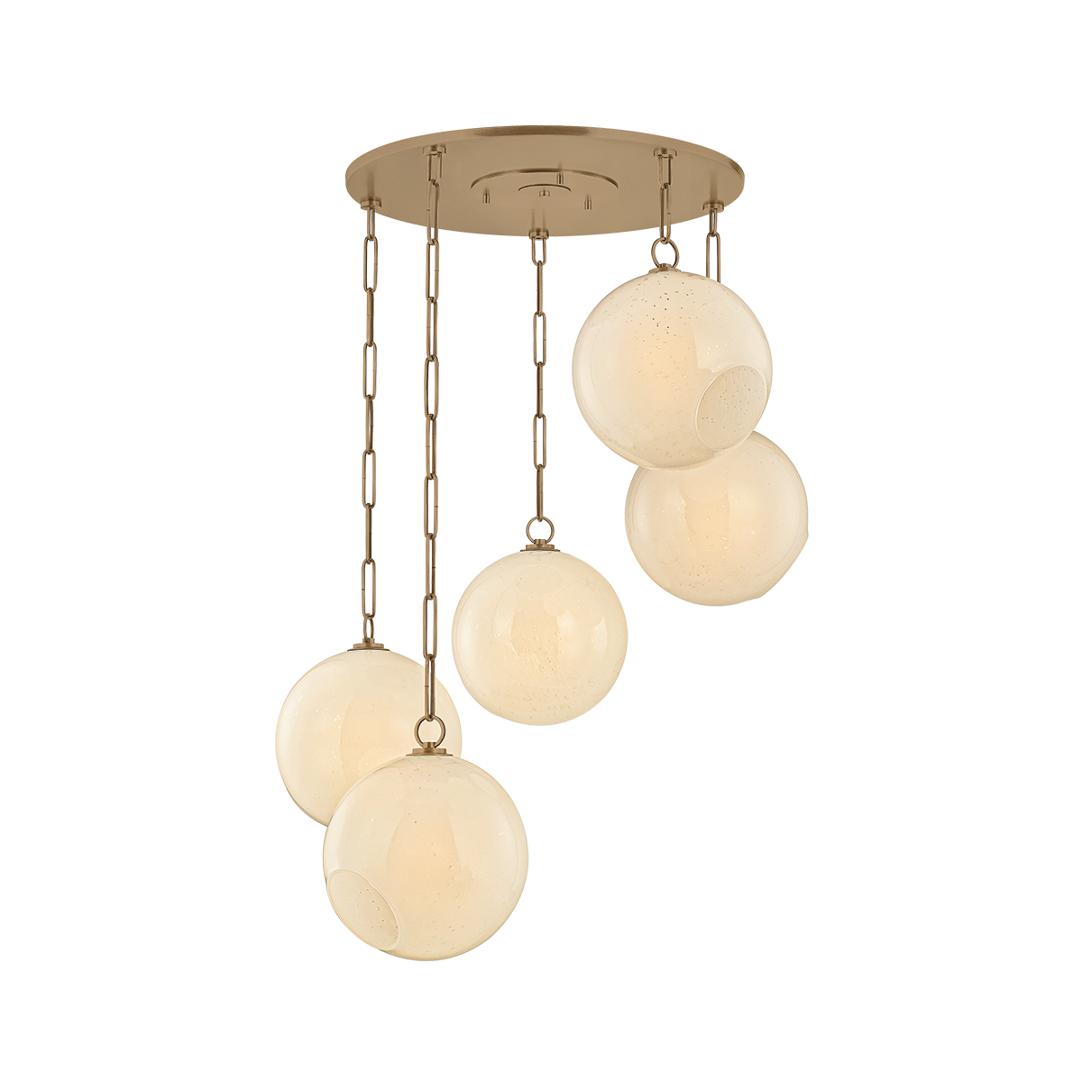 Bramble Chandelier by Troy Lighting in Patina Brass Finish