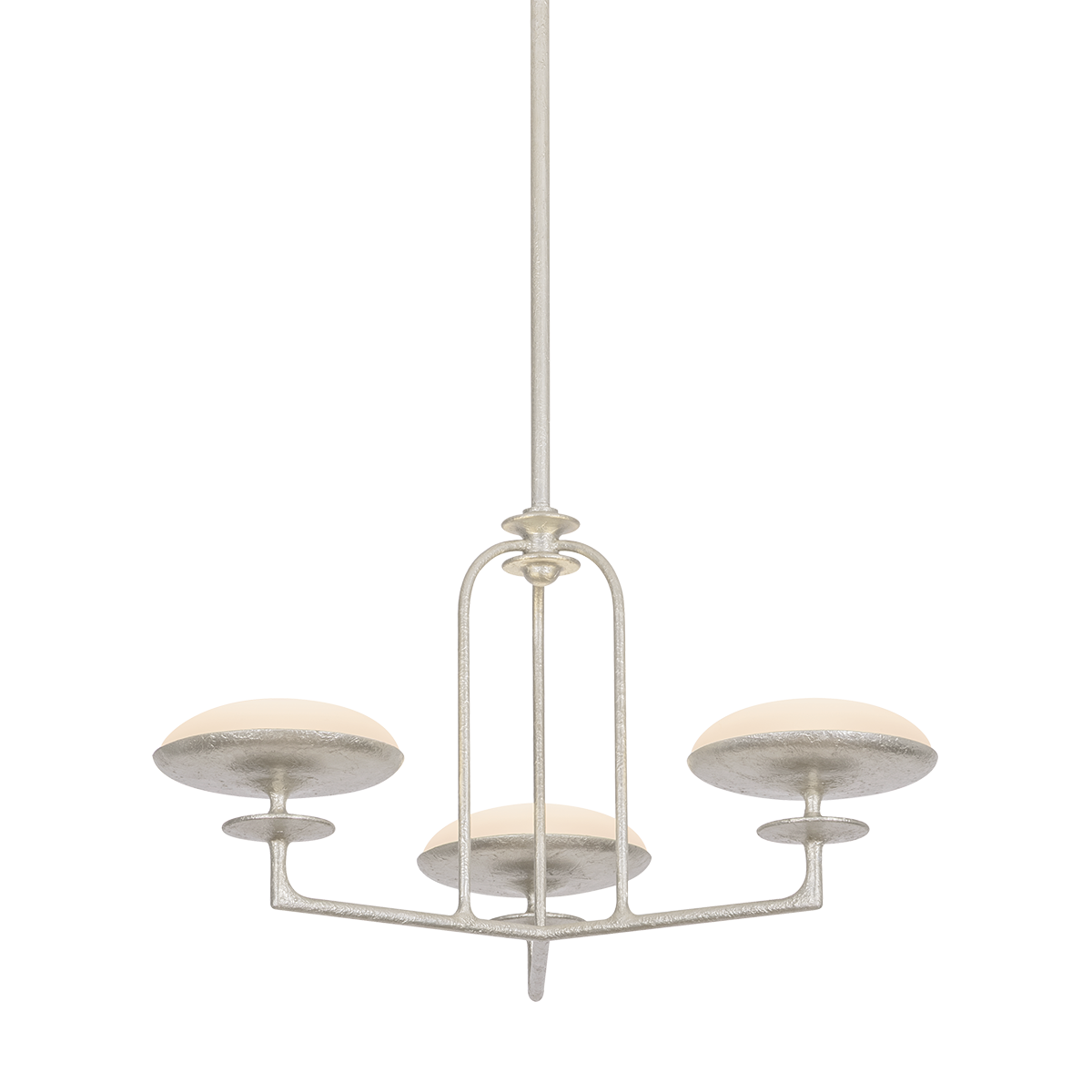 Pacific Chandelier by Troy Lighting in Warm Silver Leaf Finish