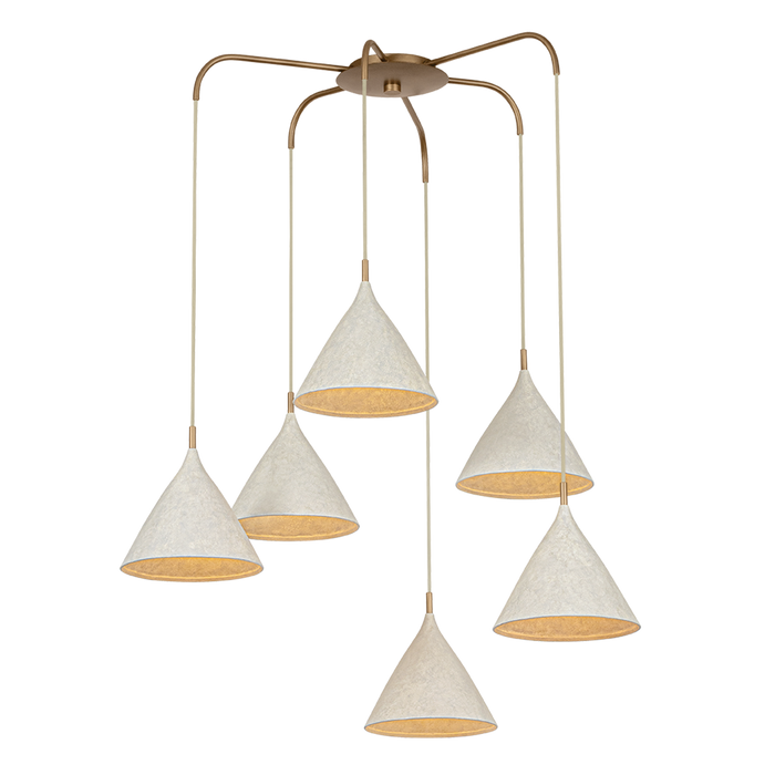 Benson Chandelier by Troy Lighting by F2240-PBR/LWP