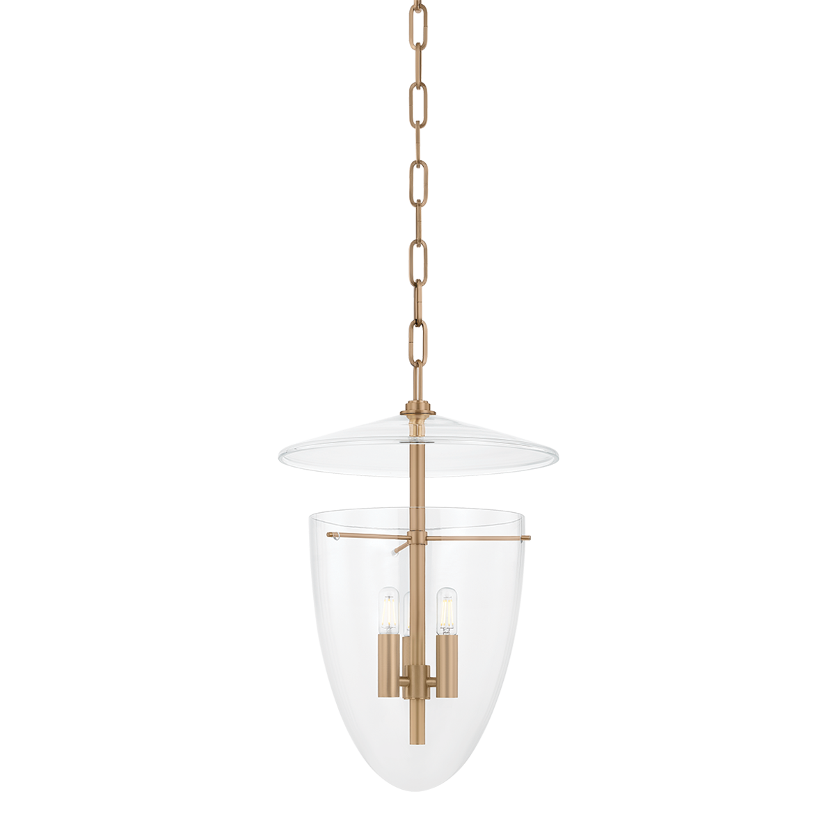Tully Lantern by Troy Lighting in Patina Brass Finish