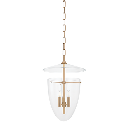 Tully Lantern by Troy Lighting in Patina Brass Finish