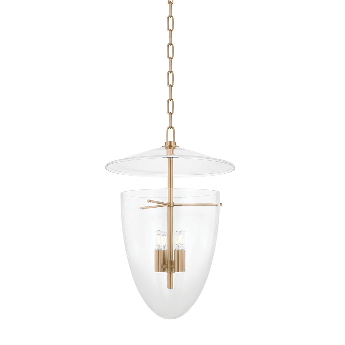 Tully Lantern by Troy Lighting in Patina Brass Finish