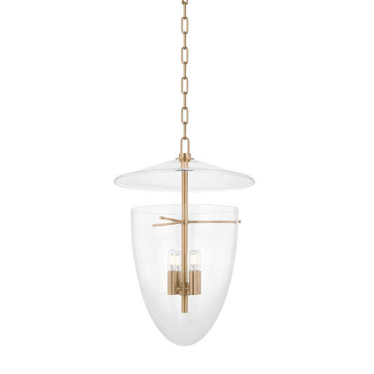 Tully Lantern by Troy Lighting in Patina Brass Finish
