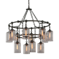 Load image into Gallery viewer, Gotham Chandelier by Troy Lighting - Aged Pewter Finish
