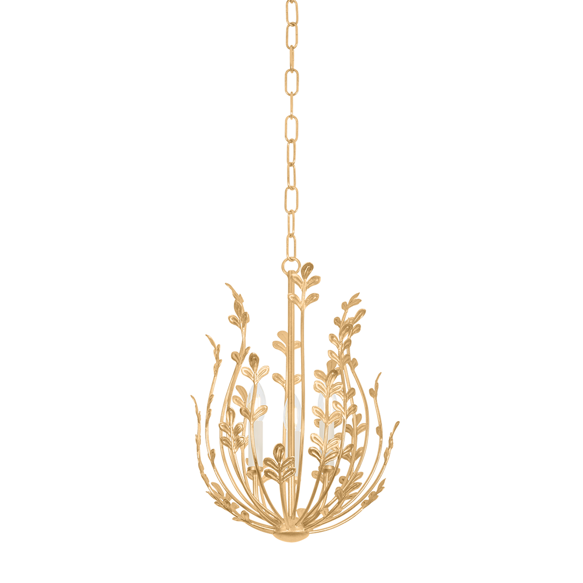Delmore Chandelier by Troy Lighting in Vintage Gold Leaf Finish