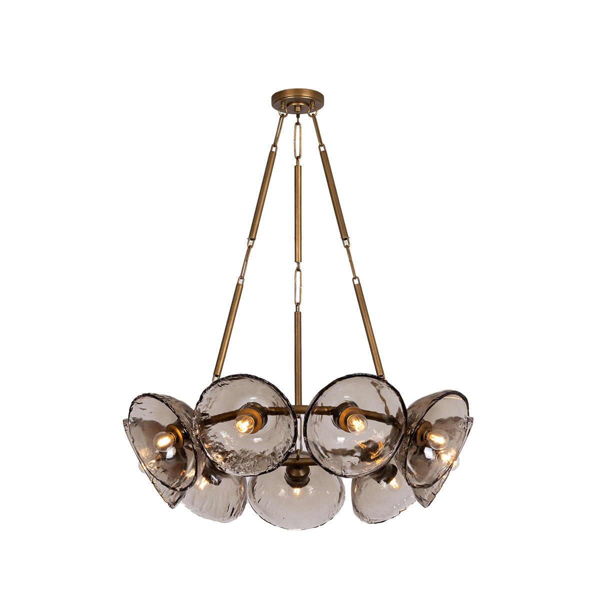Diego Chandelier by Troy Lighting - Patina Gold Leaf Finish