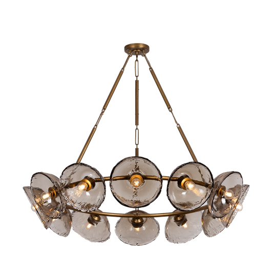Diego Chandelier by Troy Lighting - Patina Gold Leaf Finish