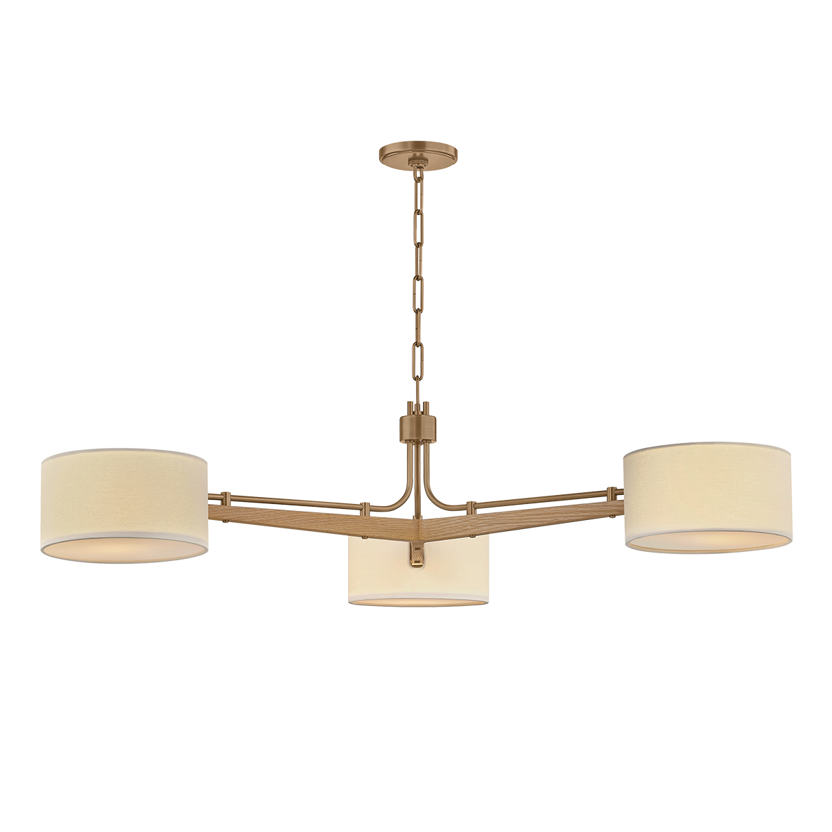 Mailo Chandelier by Troy Lighting in Patina Brass Finish