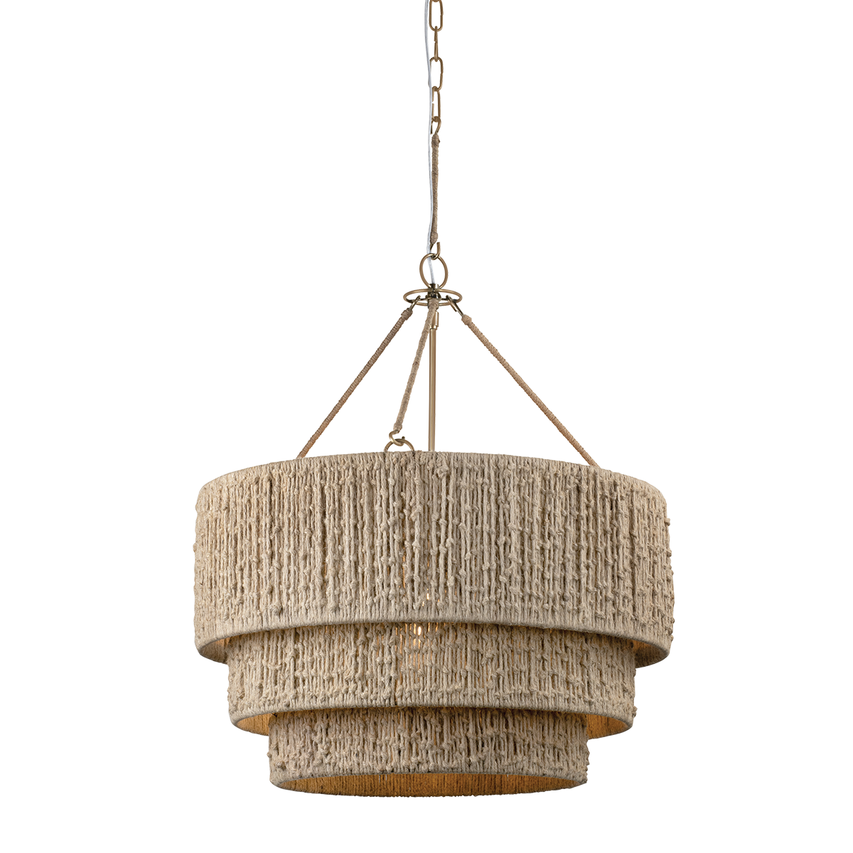 REZA Chandelier by Troy Lighting - Patina Brass Finish