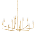 Load image into Gallery viewer, NORMAN Chandelier by Troy Lighting - Vintage Gold Leaf Finish
