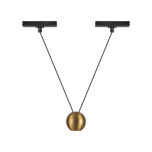 Faria Double  Pendant in Brushed Gold Finish | Kuzco Lighting