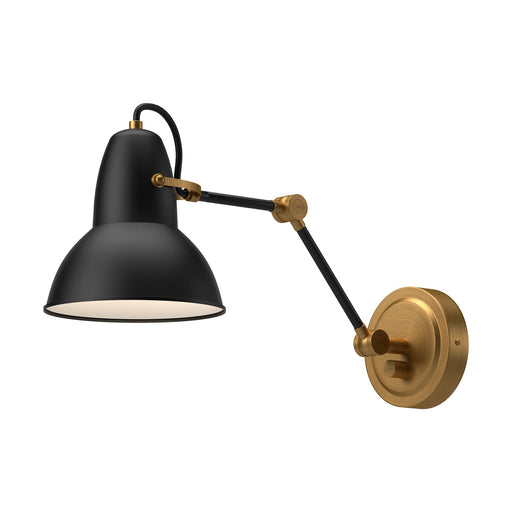 Felix 6-in Aged Gold/Matte Black 1 Light Wall/Vanity by Alora Lighting | WV576027MBAG | Alora Lighting