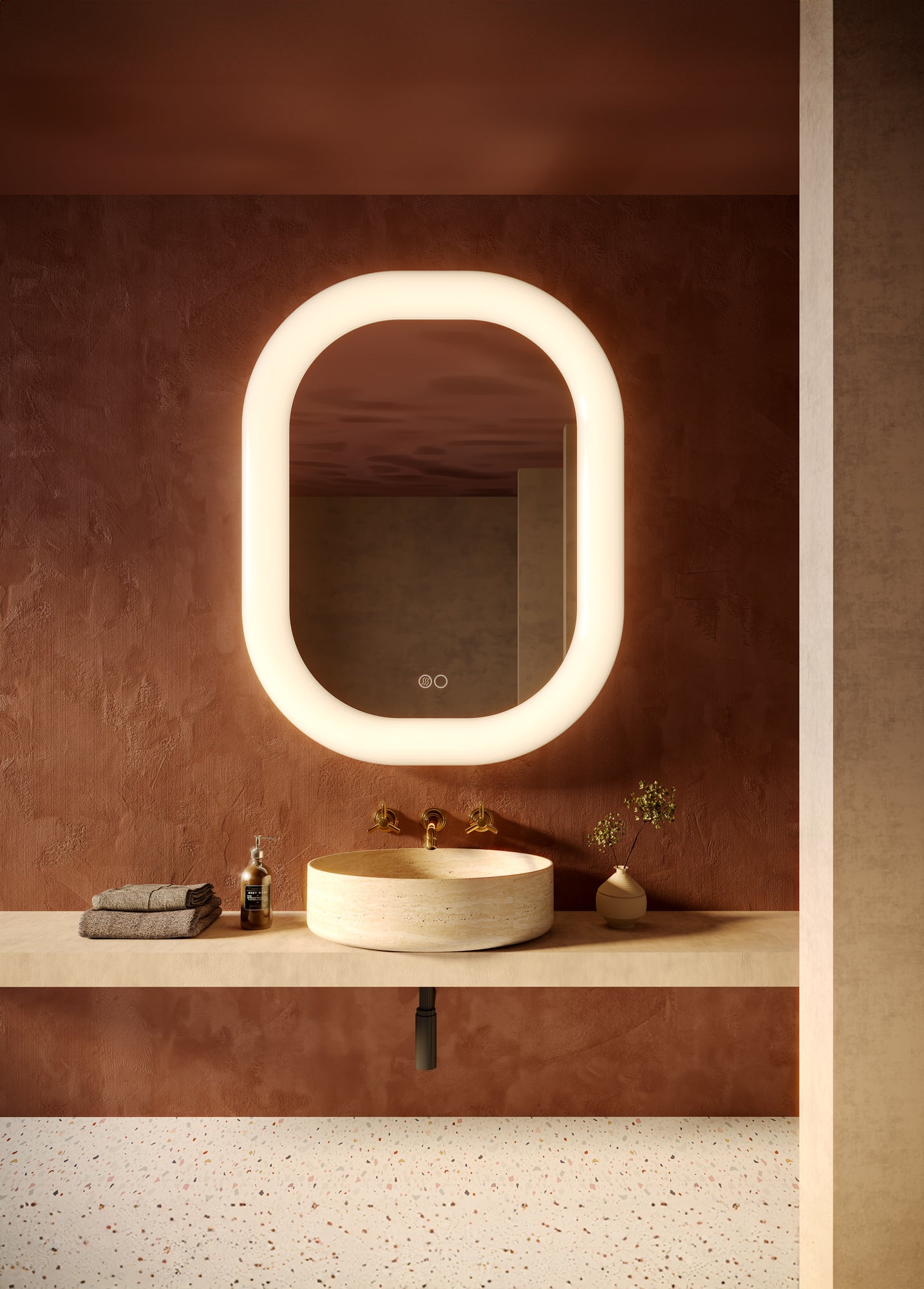 Float LED Vanity Mirror