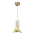 Load image into Gallery viewer, Floe LED Pendant in Metallic Brass/Clear Crystal Finish | Kuzco Lighting

