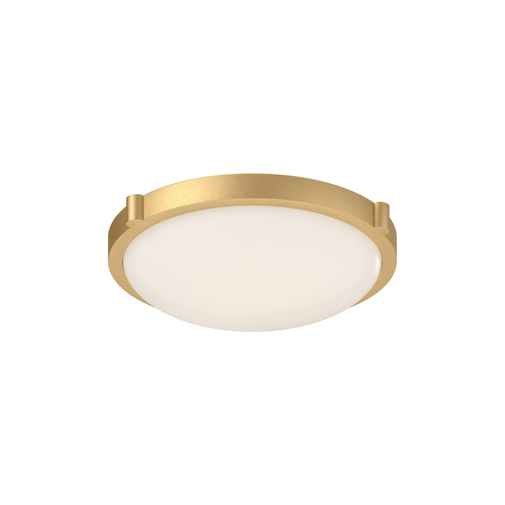 Floyd LED Flush Mount in Brushed Gold Finish | Kuzco Lighting