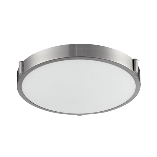 Floyd LED Flush Mount in Brushed Nickel Finish | Kuzco Lighting