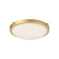 Load image into Gallery viewer, Floyd LED Flush Mount in Brushed Gold Finish | Kuzco Lighting
