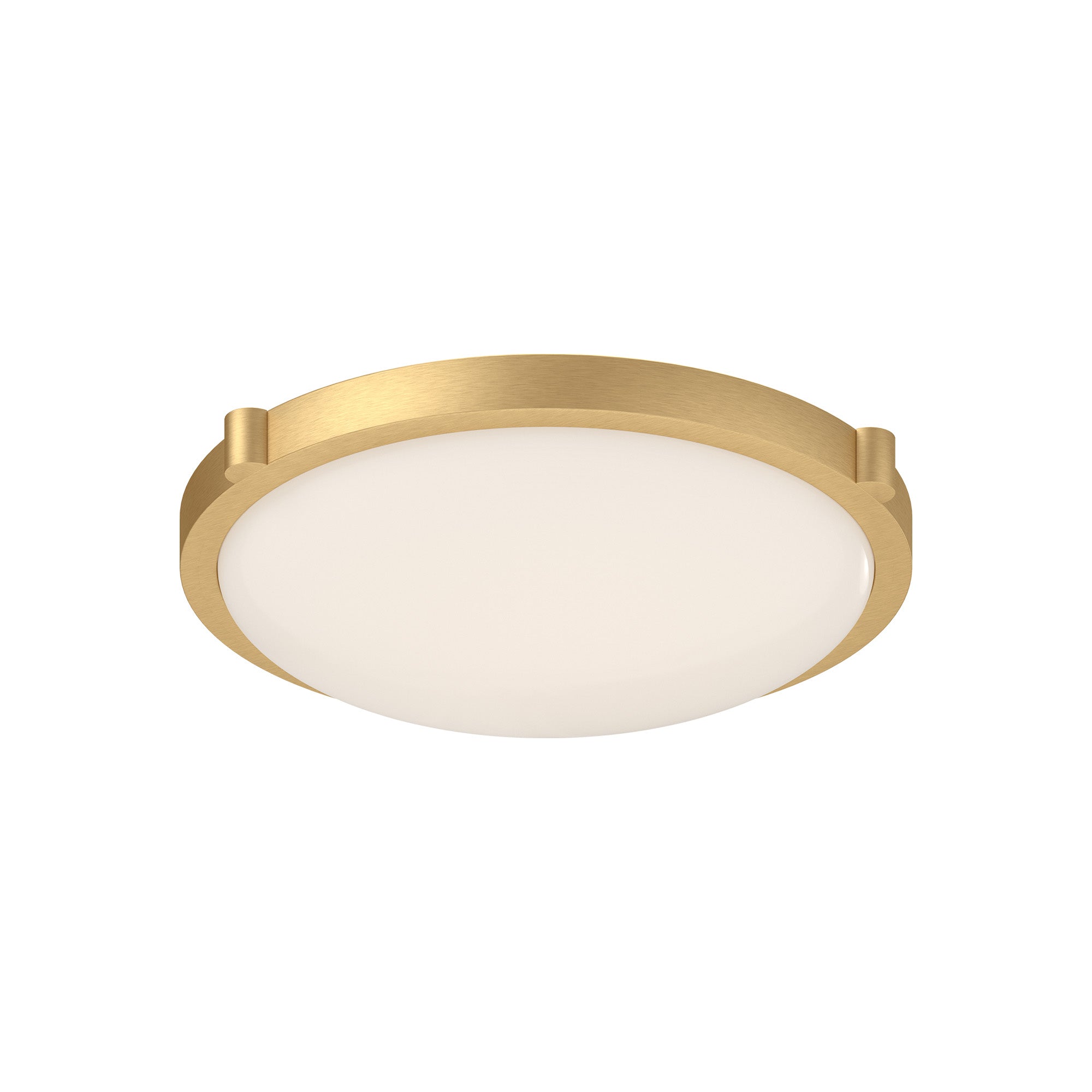 Floyd LED Flush Mount in Brushed Gold Finish | Kuzco Lighting