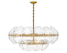 Lillia Large Drum Chandelier by Fredrick Ramond