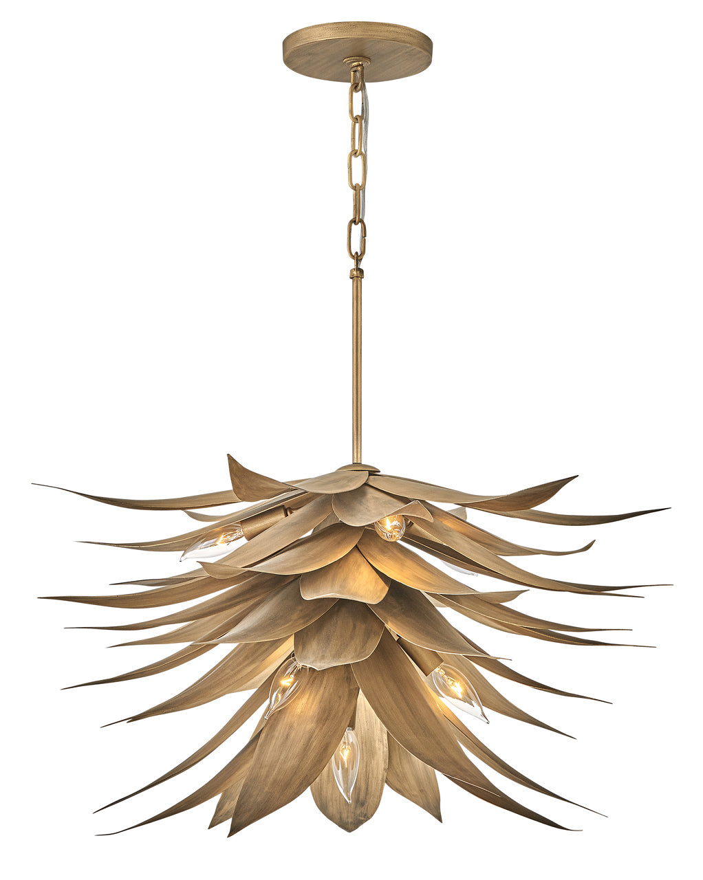 Agave Medium Single Tier Chandelier