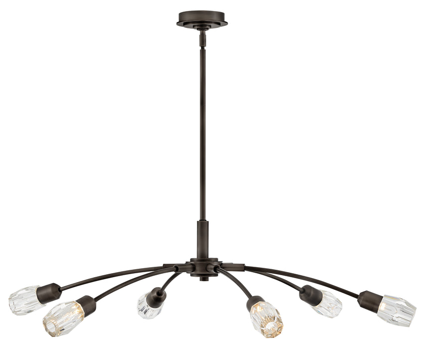 Atera Large Single Tier Chandelier by Fredrick Ramond