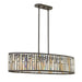 Gemma 6-Light Linear Suspension by Fredrick Ramond