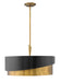 Gigi Medium Convertible Drum Chandelier by Fredrick Ramond