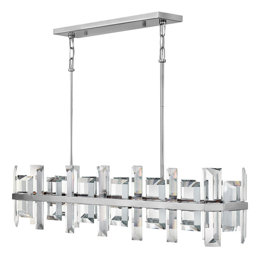 Odette Medium Eight Light Linear Suspension by Fredrick Ramond