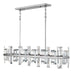 Odette Medium Eight Light Linear Suspension by Fredrick Ramond