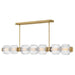 Reign Large LED Linear Suspension by Fredrick Ramond