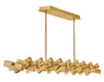 Stitch Large LED Linear Suspension by Fredrick Ramond