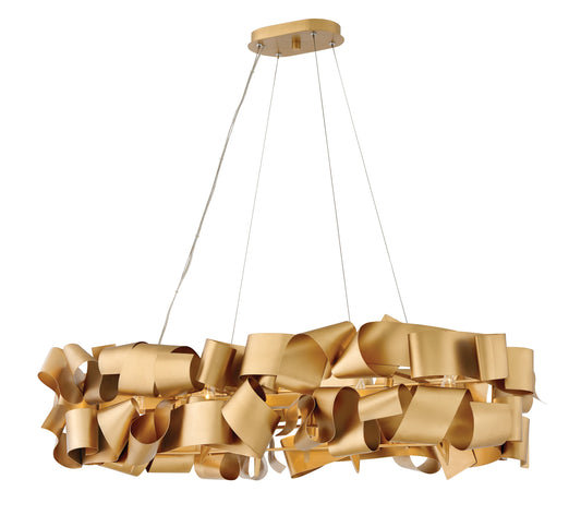 Delfina Large Six Light Linear Chandelier